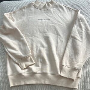 H&M Men's Crewneck Sweater in Cream